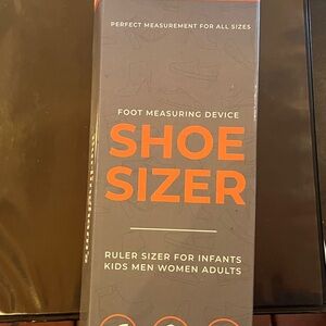 Orange and Gray Shoe Sizer